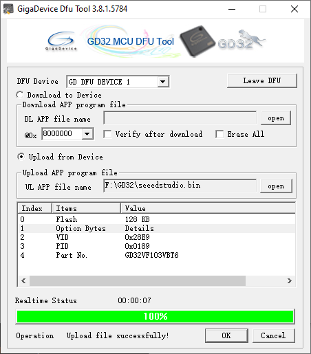 Gigadevice DFU Tool